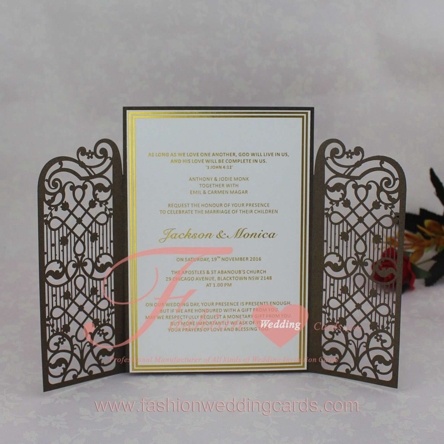 Free Templates Laser Cut Wedding Invitations USA